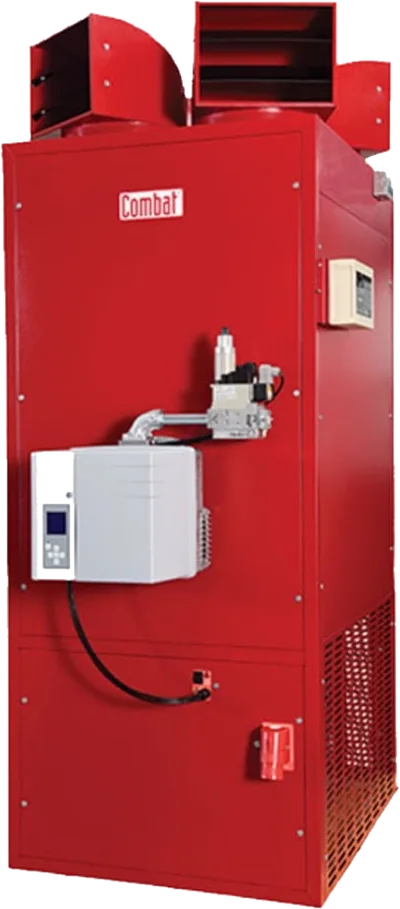 Floor-standing warm air heater